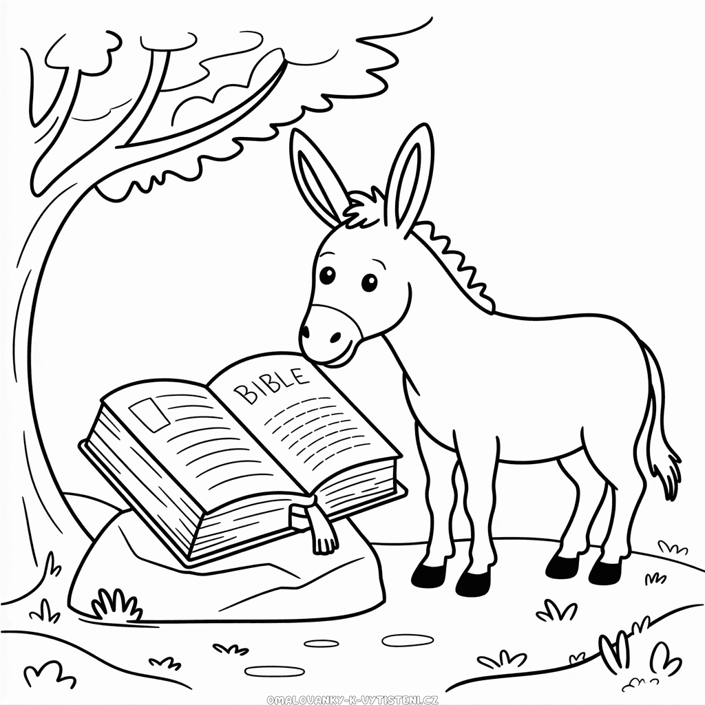 Bible a Osel Omalovánka