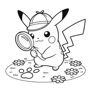 Detektiv Pikachu Omalovánka