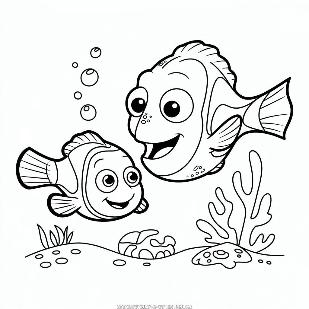 Disney Hledá se Nemo Omalovánka