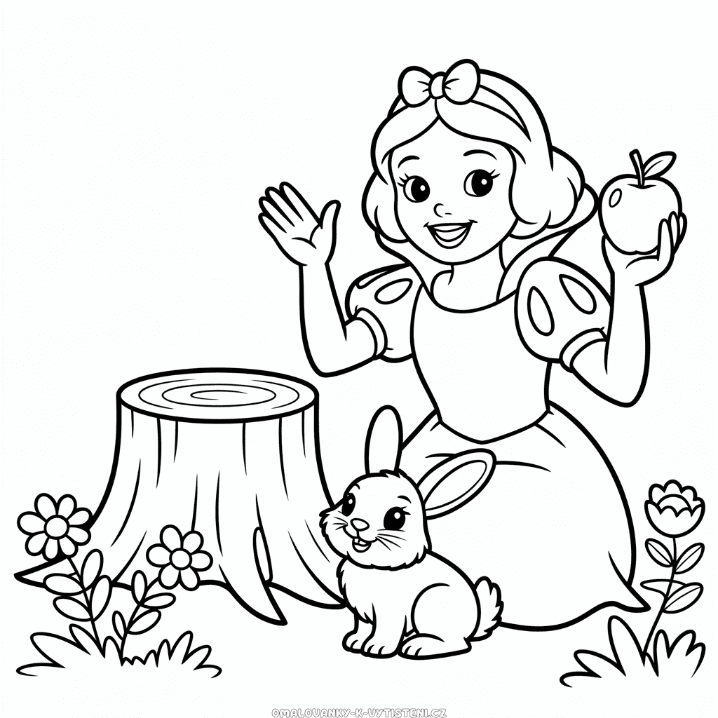 Disney Sněhurka Omalovánka