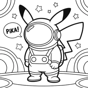 Mezi námi Pikachu Omalovánka
