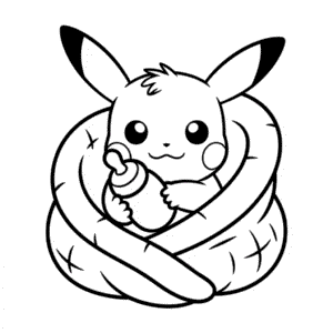 Miminko Pikachu Omalovánka