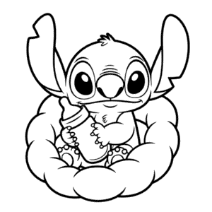 Miminko Stitch Omalovánka