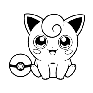 Pokémon Jigglypuff Omalovánka