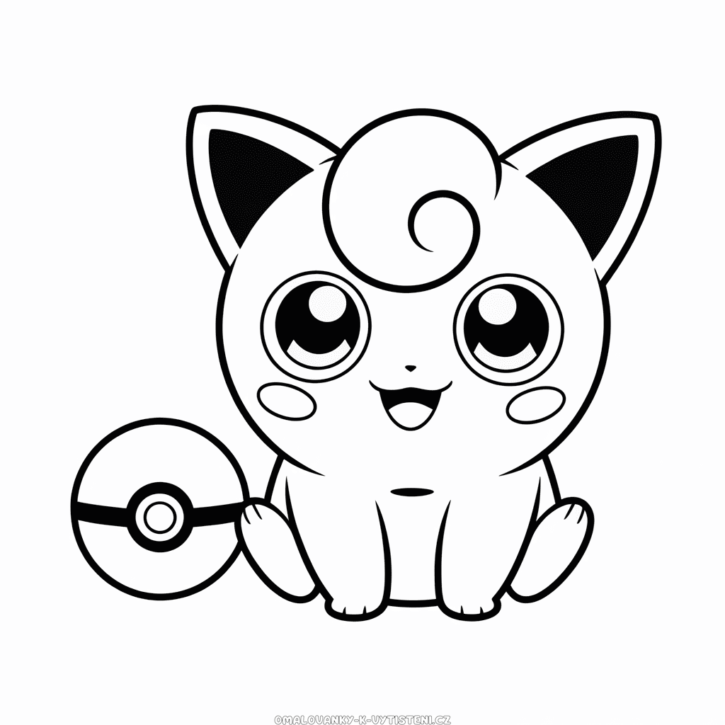 Pokémon Jigglypuff Omalovánka