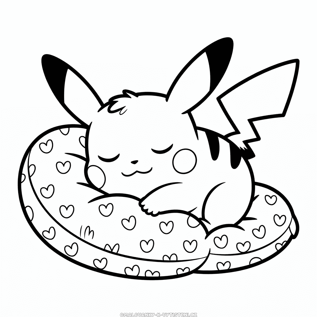 Roztomilý Pikachu Omalovánka