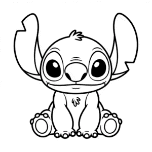 Snadný Stitch Omalovánka