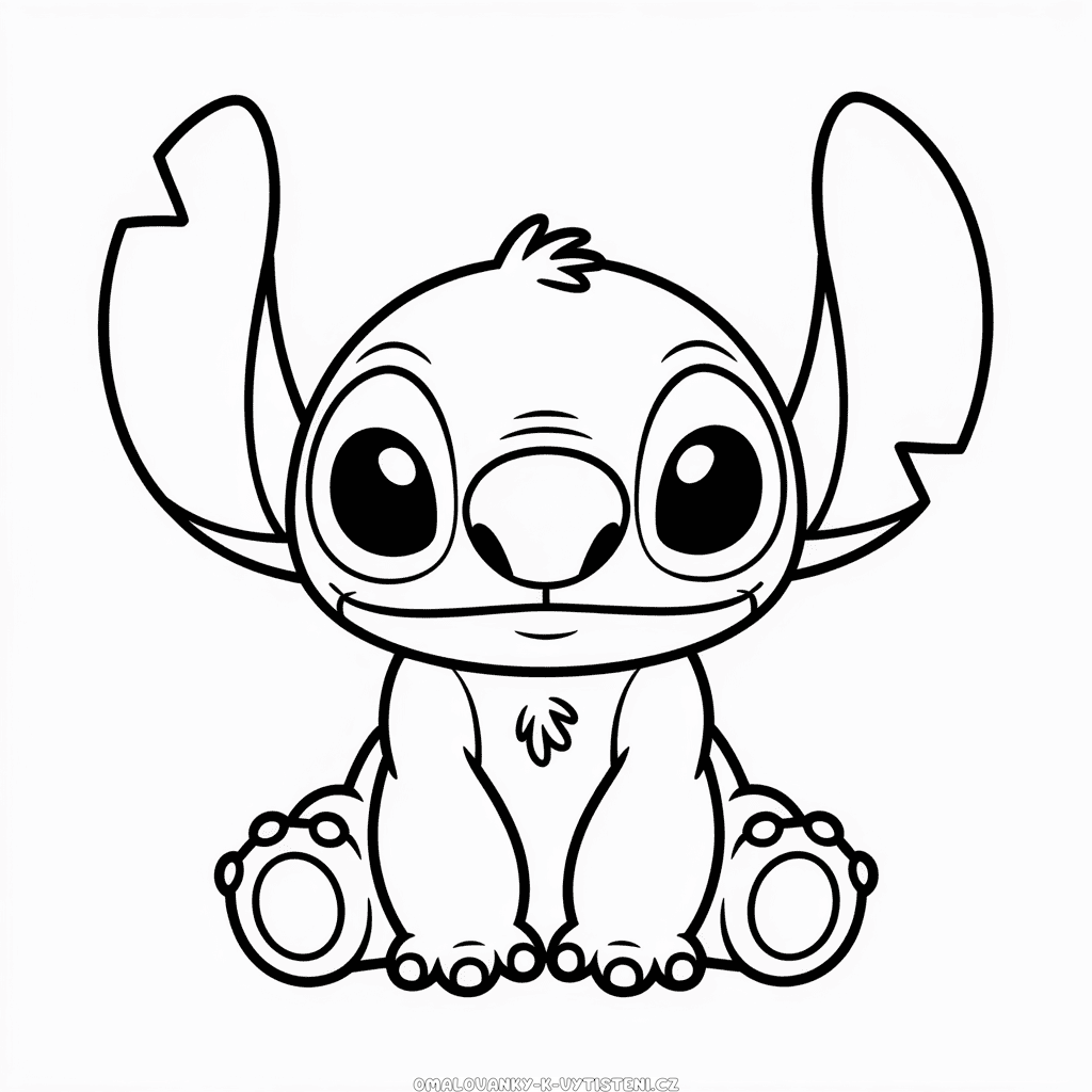 Snadný Stitch Omalovánka