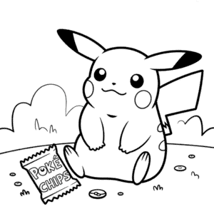 Tlustý Pikachu Omalovánka