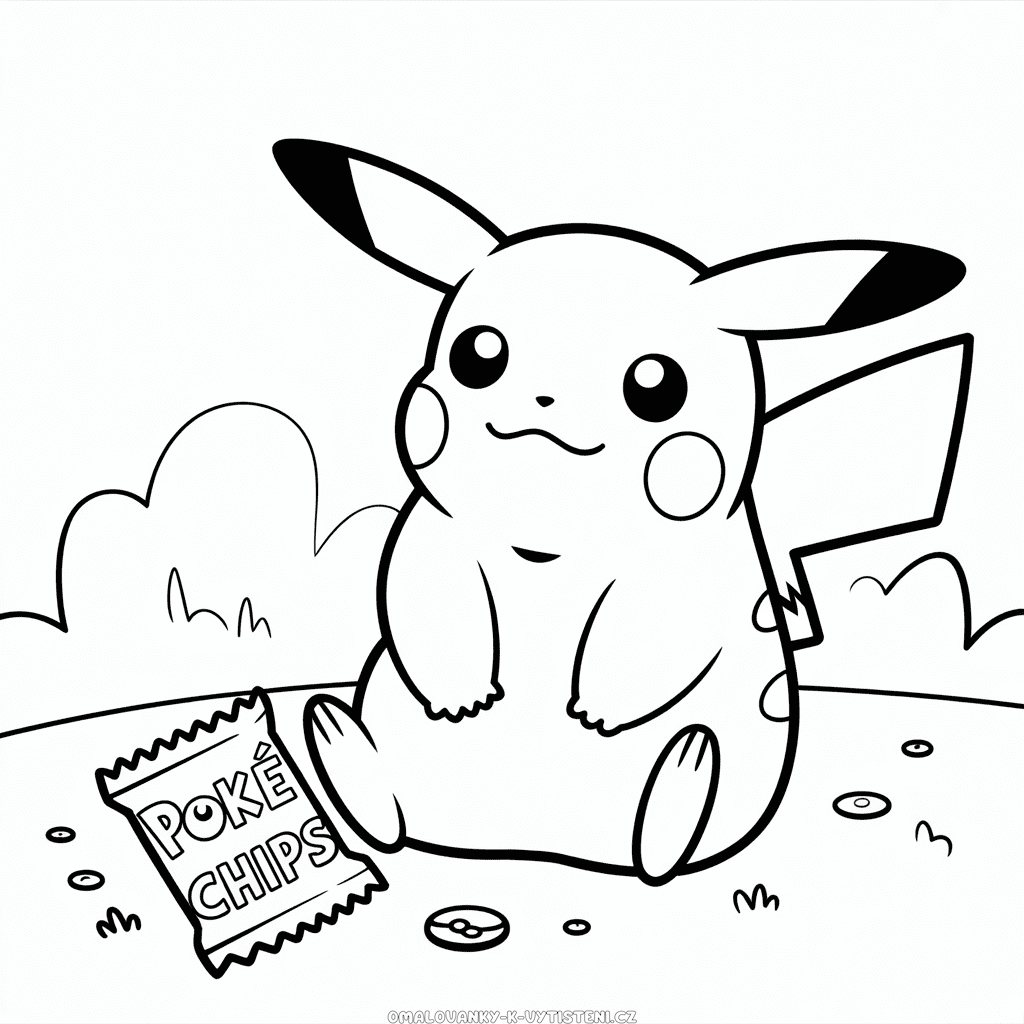 Tlustý Pikachu Omalovánka