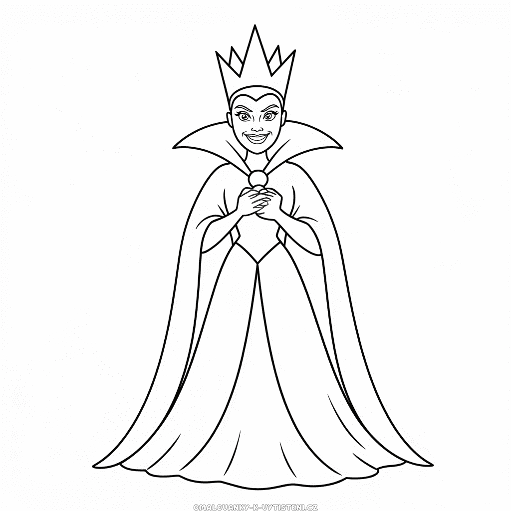 Zlá královna z Disney Omalovánka