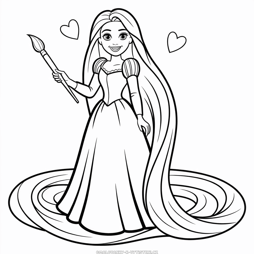Barbie Locika Omalovánka