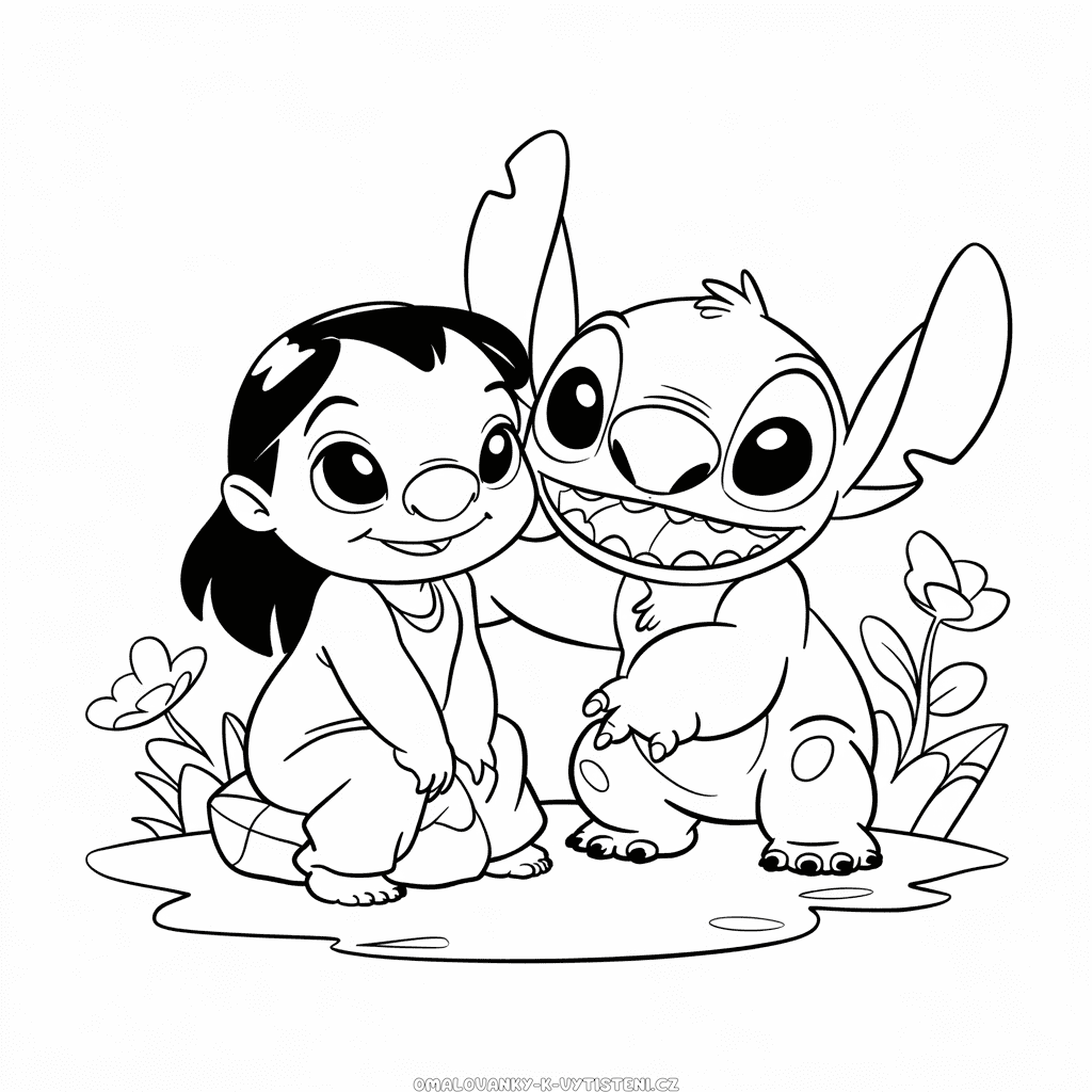 Disney Lilo a Stitch Omalovánka