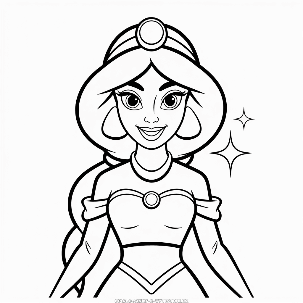 Disney Princezna Jasmína Omalovánka