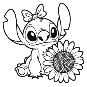 Dívka Stitch Omalovánka
