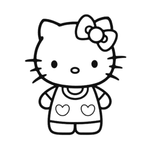 Hello Kitty pro dospělé Omalovánka