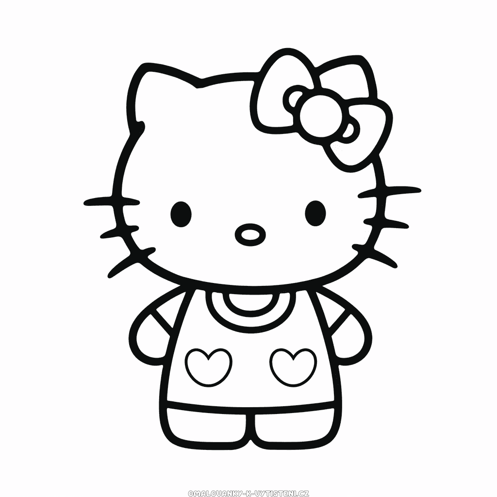 Hello Kitty pro dospělé Omalovánka