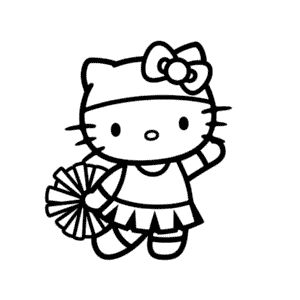 Hello Kitty roztleskávačka Omalovánka