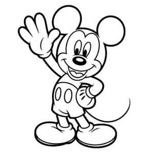 Kreslený Myšák Mickey Omalovánka