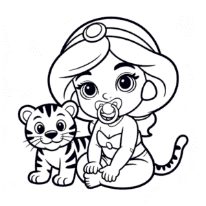 Miminko Jasmína Omalovánka