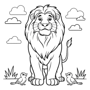 Mufasa Lví Král Omalovánka