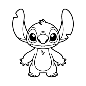 Obrys postavy Stitch Omalovánka