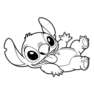 Roztomilý Stitch Omalovánka