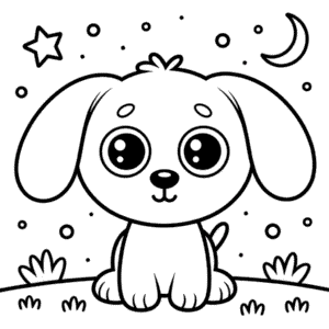 Beanie Boo Pes Omalovánka