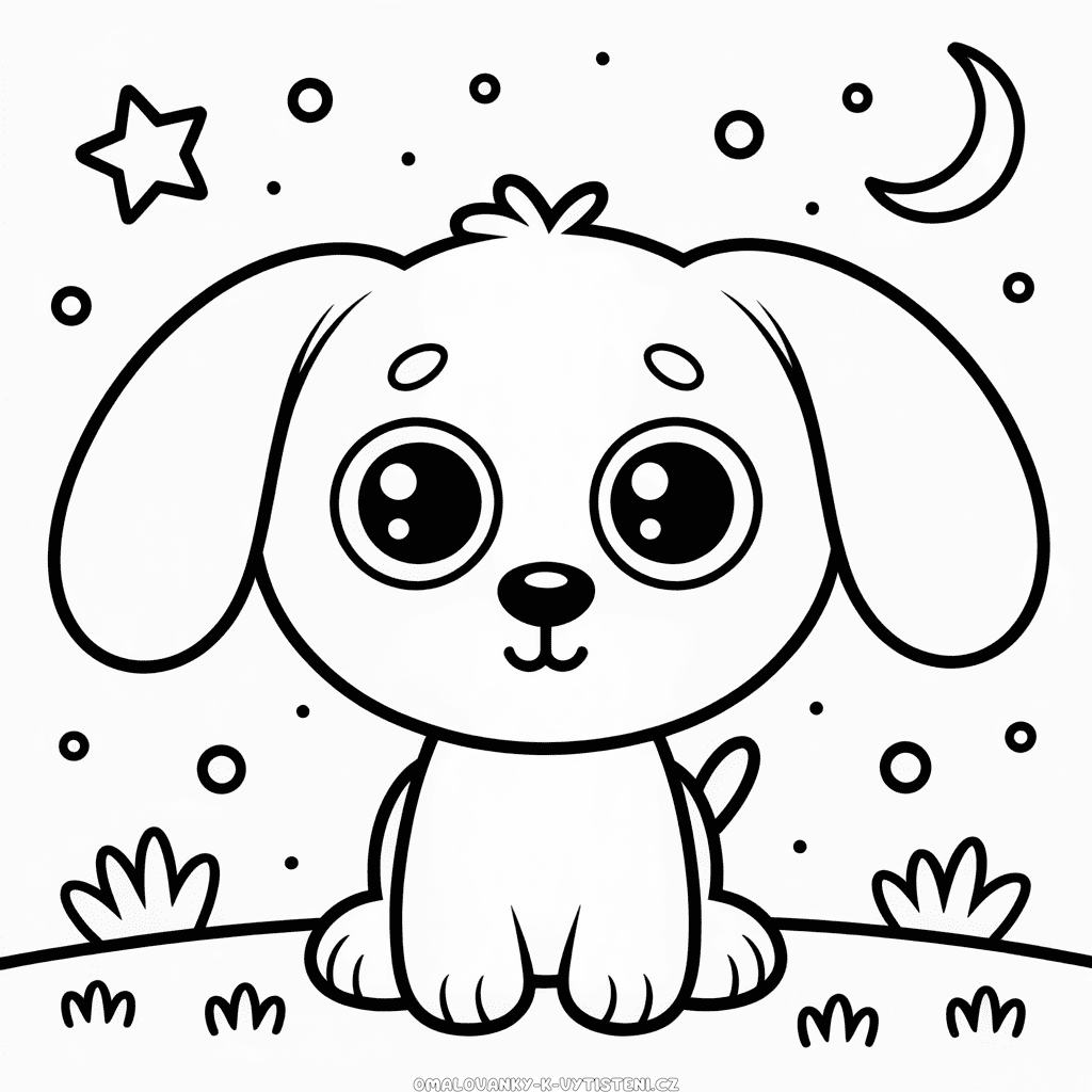 Beanie Boo Pes Omalovánka