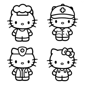 Estetická Hello Kitty Omalovánka