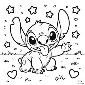 Disney Stitch Omalovánka
