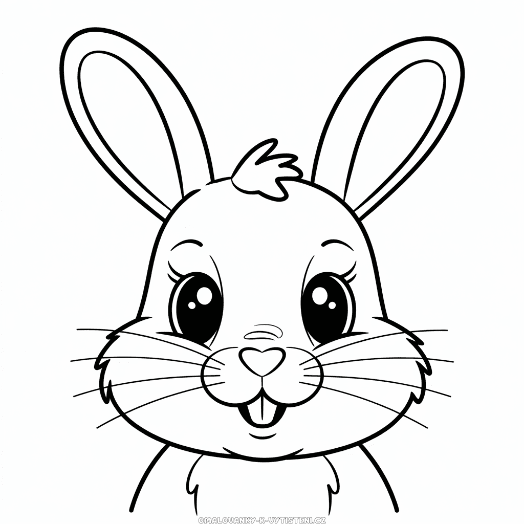 Králičí Hlava Omalovánka