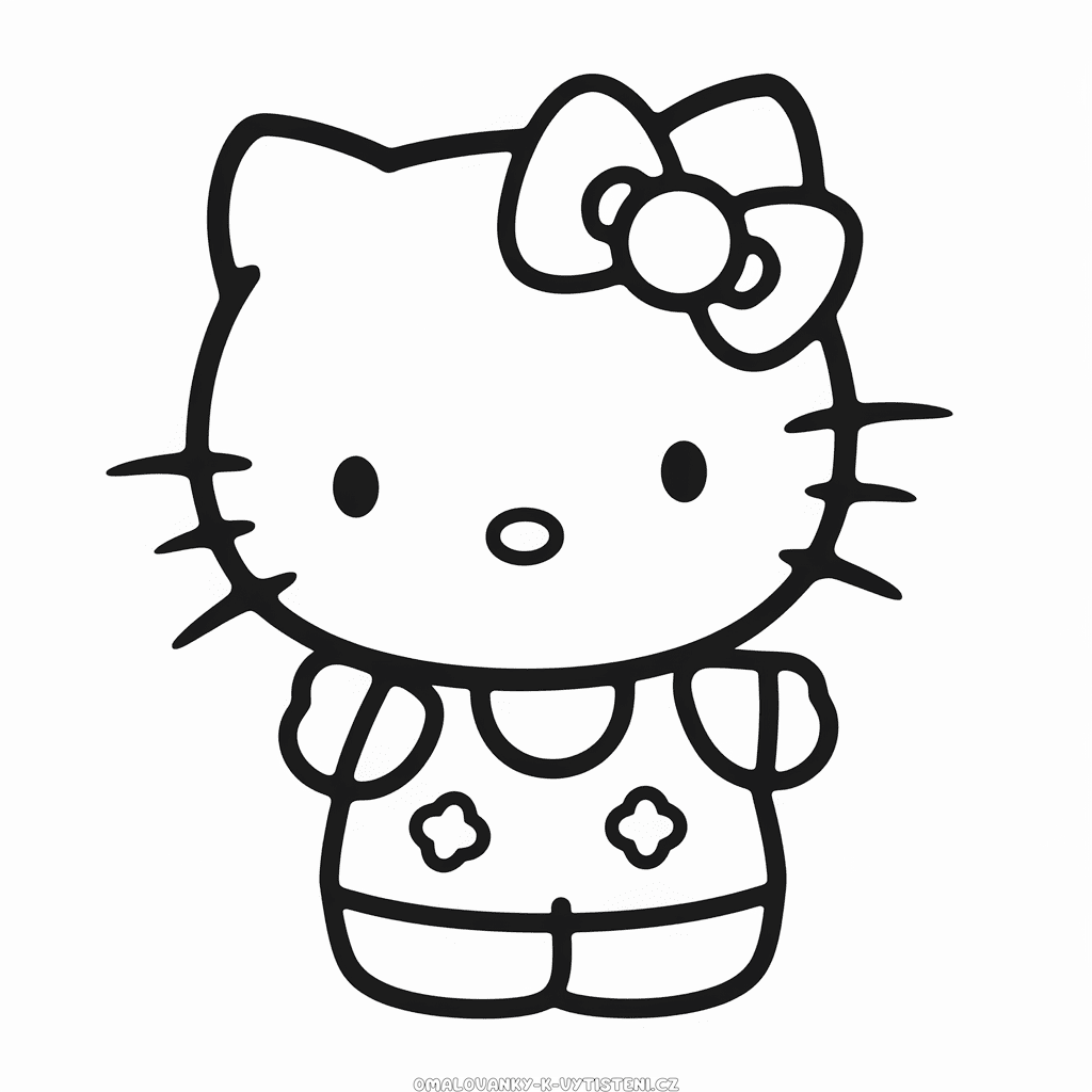 Malá Hello Kitty Omalovánka