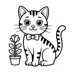 Zvíře Kočka Omalovánka