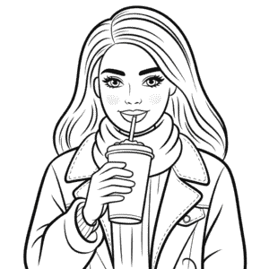 Barbie na podzim Omalovánka