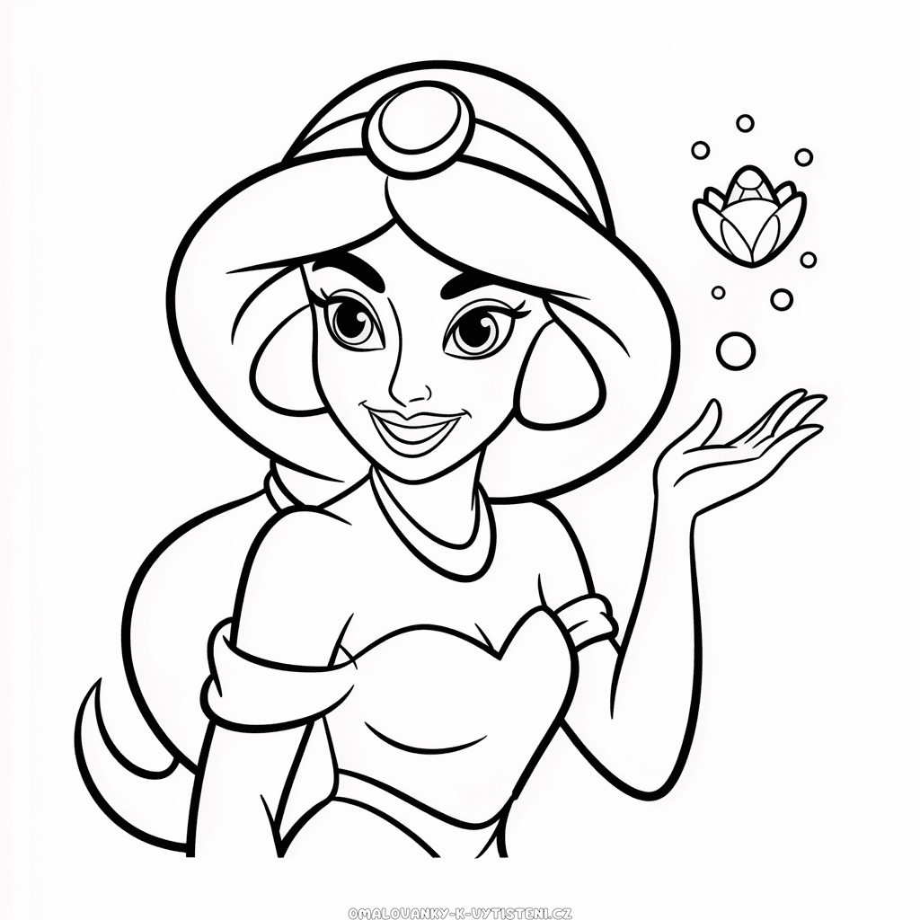 Disney Jasmína Omalovánka