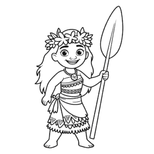 Disney Princesa Vaiana Omalovánka