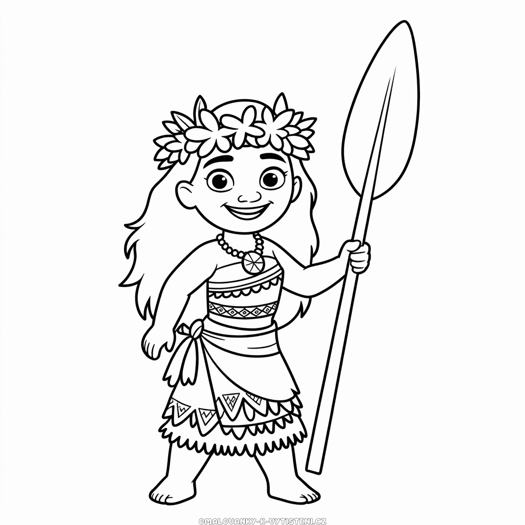 Disney Princesa Vaiana Omalovánka