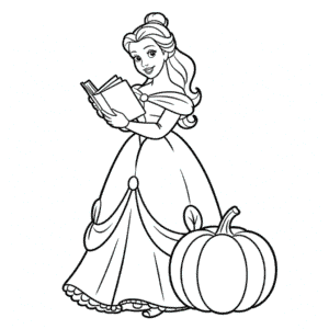 Disney Princezny na podzim Omalovánka