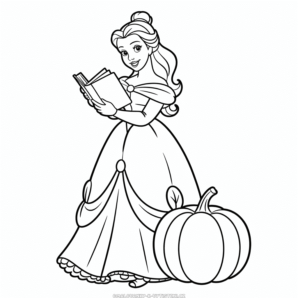 Disney Princezny na podzim Omalovánka