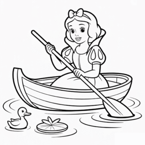 Disney Sněhurka v Lodi Omalovánka