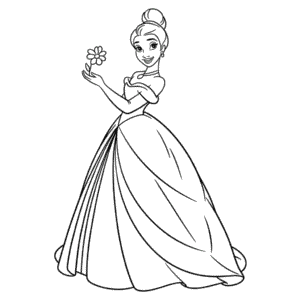 Dospělá Disney Princesa Omalovánka