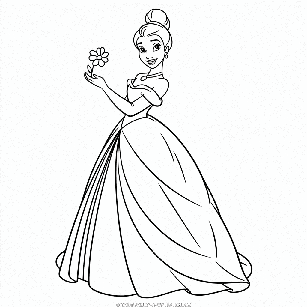 Dospělá Disney Princesa Omalovánka