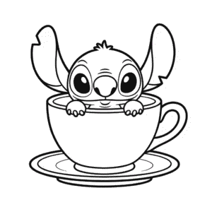Malý Stitch Omalovánka