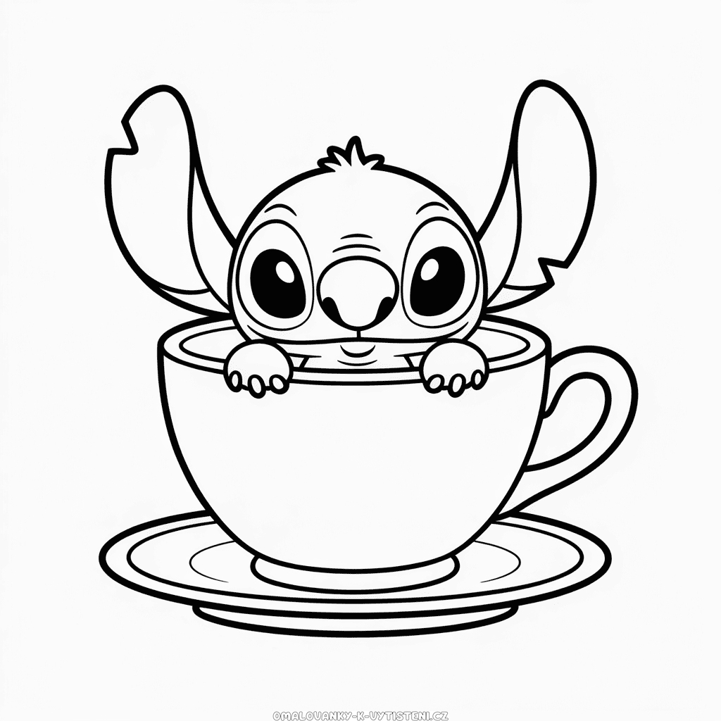 Malý Stitch Omalovánka