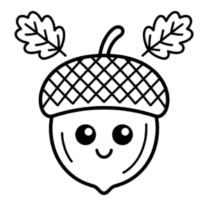 Snadný Podzim pro Předškoláky Omalovánka