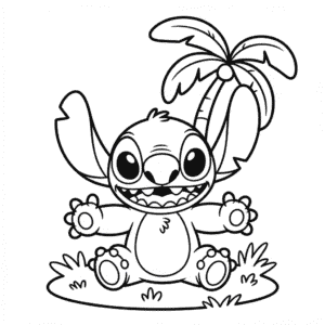 Tisknutelný Stitch Omalovánka