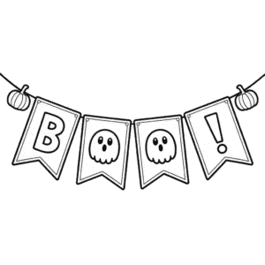 Banner Halloweenu Omalovánka