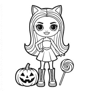 Bratz Halloween Omalovánka