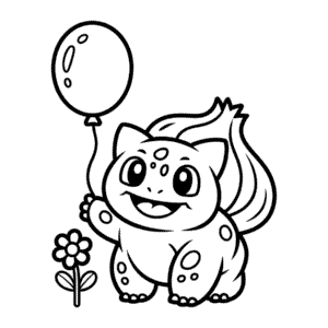Bulbasaur pro batole Omalovánka